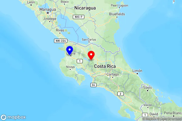 La Fortuna / Arenal Volcano To Liberia Town