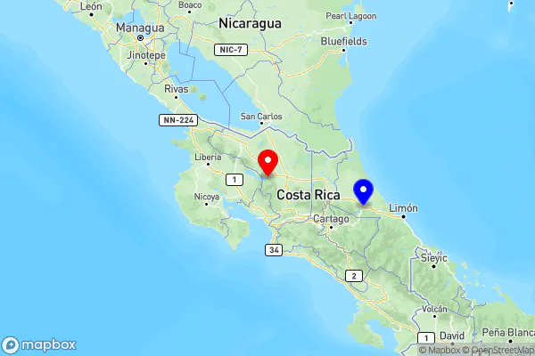 La Fortuna / Arenal Volcano To Siquirres
