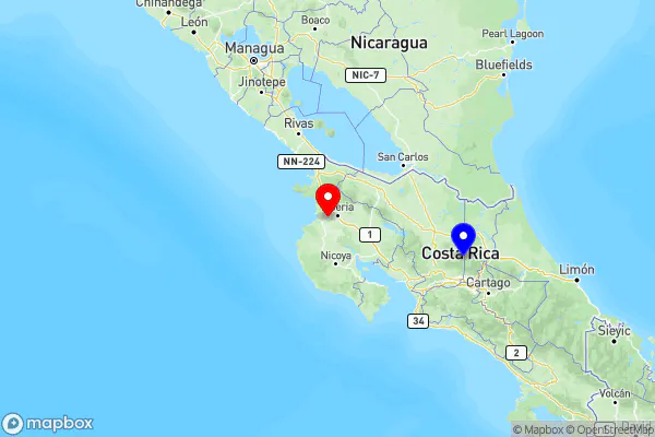 Liberia LIR Airport To La Paz Waterfalls