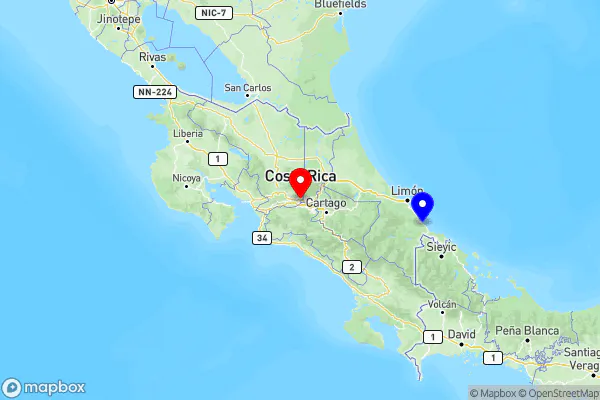 San Jose Airport (SJO) To Cahuita